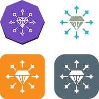 diseño de icono de diamante vector