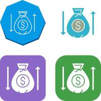 Money Bag Icon Design vector