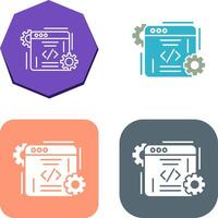 Coding Icon Design vector