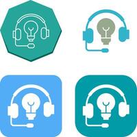 diseño de icono de auriculares vector