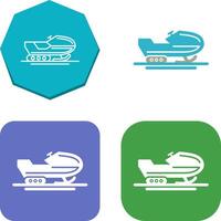 Snowmobile Icon Design vector