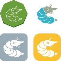 Shrimp Icon Design vector