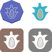 Dragon Fruit Icon Design vector