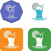 Orange Juice Icon Design vector