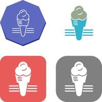 Ice Cream Icon Design vector