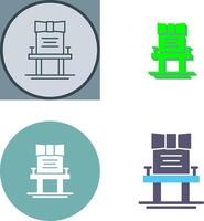 Chair Icon Design vector