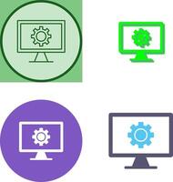 Monitor Screen Icon Design vector