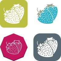 Strawberry Icon Design vector