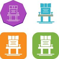 Chair Icon Design vector