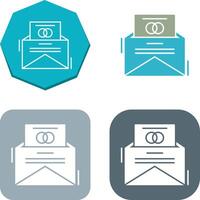 Invitation Card Icon Design vector