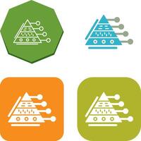 Pyramid Graph Icon Design vector