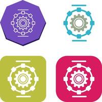 Automated Process Icon Design vector