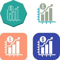 Chart Up Icon Design vector