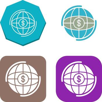 Globe Icon Design vector