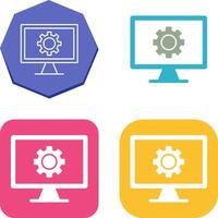 Monitor Screen Icon Design vector