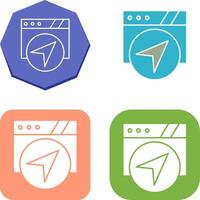 Navigation Icon Design vector