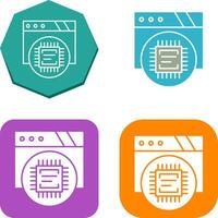 Cpu Icon Design vector