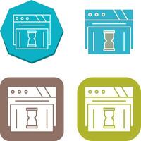 Waiting Icon Design vector