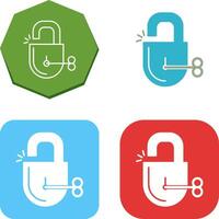 Unlock Icon Design vector