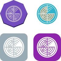 Radar Icon Design vector