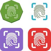 Finger Print Icon Design vector