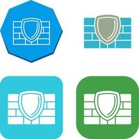 Firewall Icon Design vector