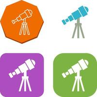 diseño de icono de telescopio vector