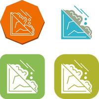 diseño de icono de avalancha vector