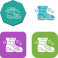 Ski Boots Icon Design vector