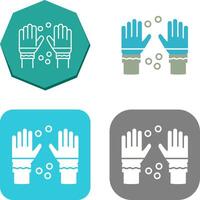 Winter Gloves Icon Design vector