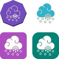 Snow Fall Icon Design vector