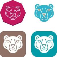 Polar Bear Icon Design vector