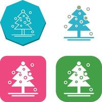 Christmas Tree Icon Design vector