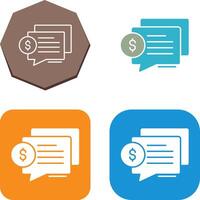 Dialog Icon Design vector