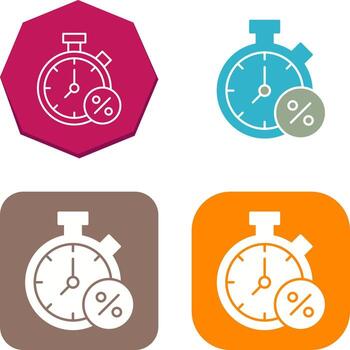 Temporizador icono diseño vector