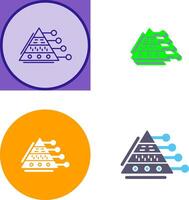 Pyramid Graph Icon Design vector