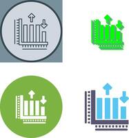 Bar Graph Icon Design vector