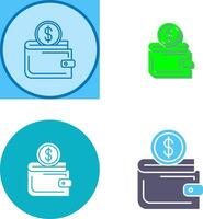 Wallet Icon Design vector