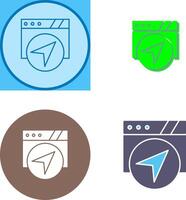 Navigation Icon Design vector