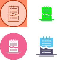Corrupted List Icon Design vector