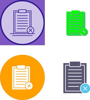 Rejected Icon Design