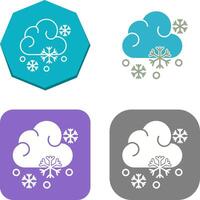 Snowy Icon Design vector