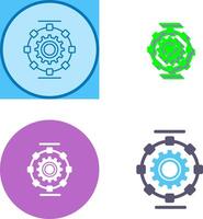 Automated Process Icon Design vector