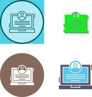 CV Icon Design vector