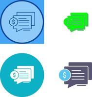 Dialog Icon Design vector
