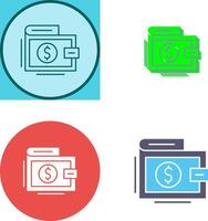 Wallet Icon Design vector