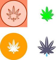 Weed Icon Design vector