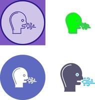 Bad Breath Icon Design vector