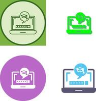 Digital Learning Icon Design vector