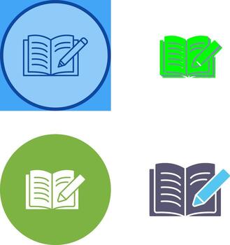 Write Icon Design vector
